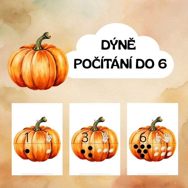 Dýně - počítání do 6