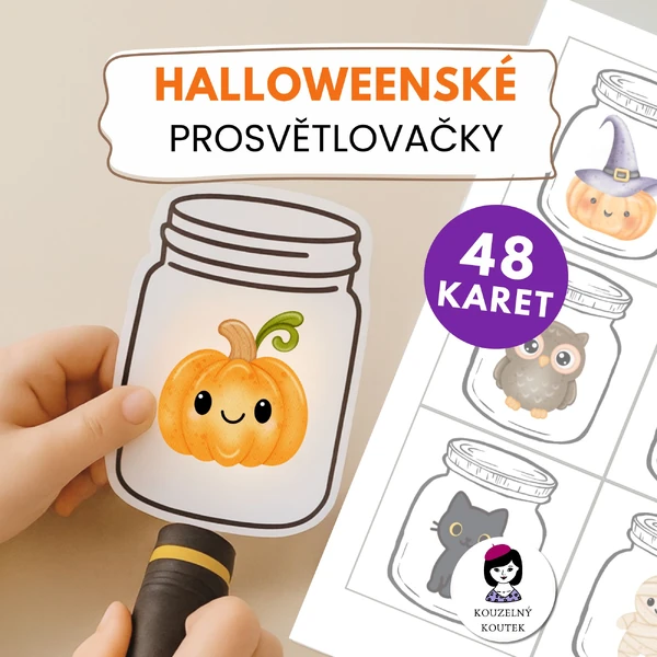 Prosvětlovací obrázky | hallowenské prosvětlovačky | dušičky | stíny | halloween | stínohrátky