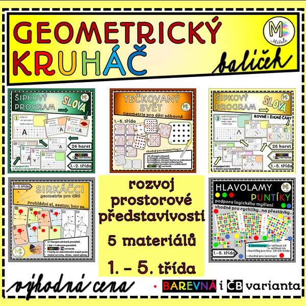 GEOMETRICKÝ KRUHÁČ - rozvoj prostorové představivosti - balíček produktů