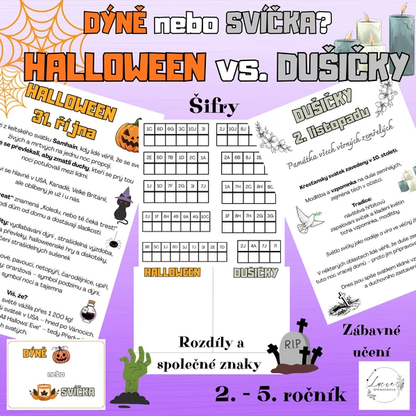 DÝNĚ nebo SVÍČKA? Halloween vs. Dušičky