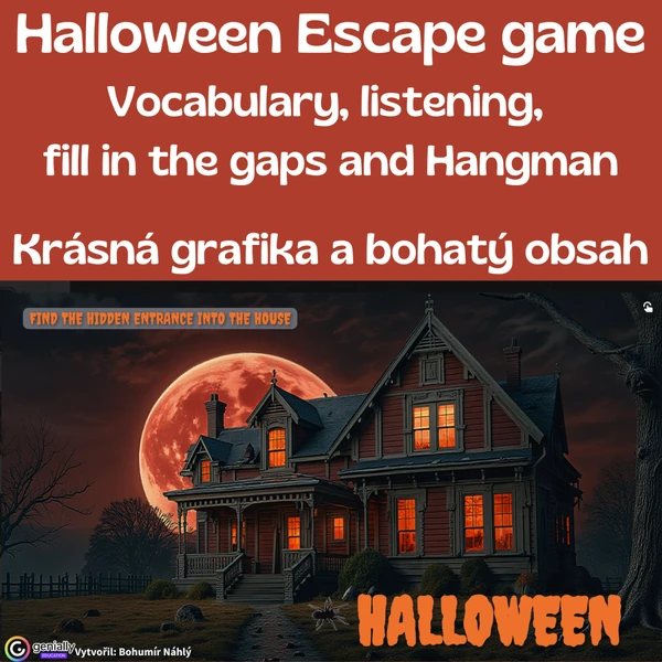Halloween 2 - interaktivní úniková hra do AJ