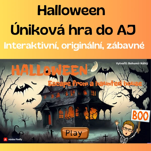 Halloween 1 - interaktivní úniková hra do AJ