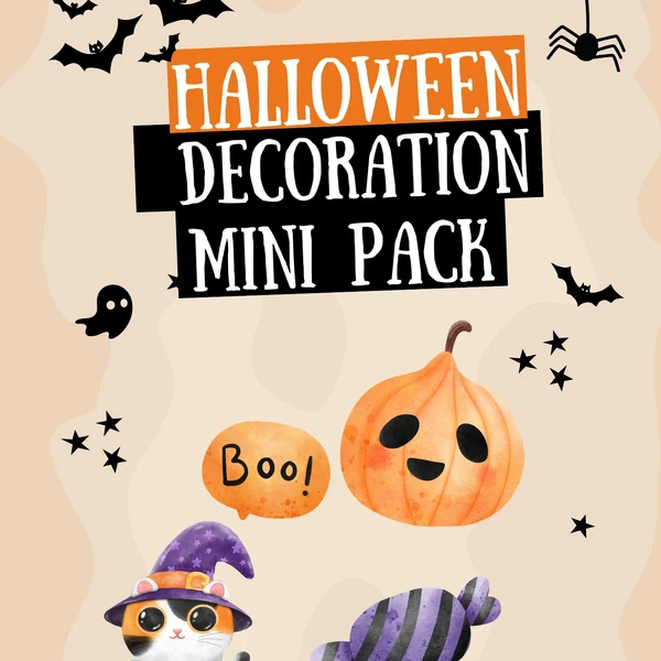 Halloweenská výzdoba - Decoration Pack (9 obrázků)