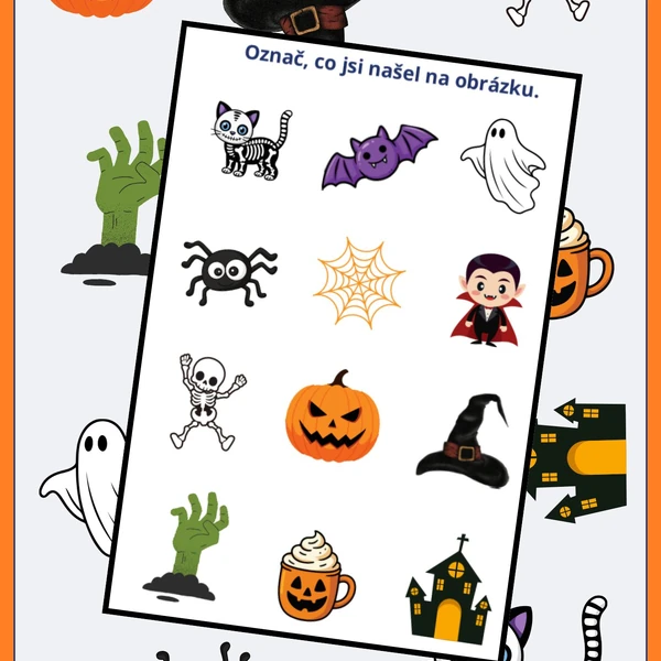 Hledačka v mouce - halloween