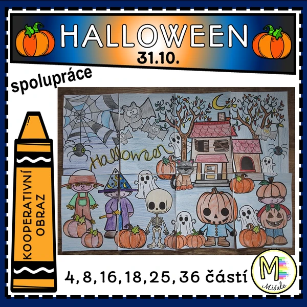 HALLOWEEN - KOOPERATIVNÍ OBRAZ