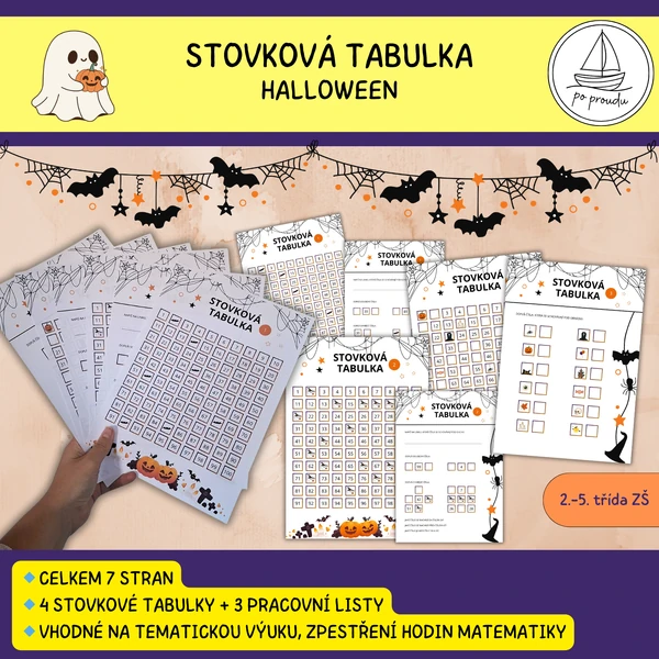 Halloween - stovková tabulka