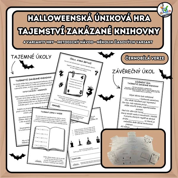 Halloweenská úniková hra: Tajemství zakázané knihovny