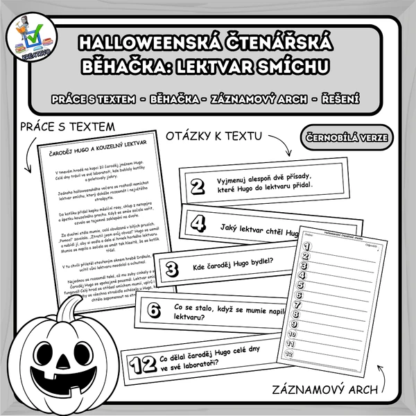 Halloweenská čtenářská běhačka: Lektvar smíchu