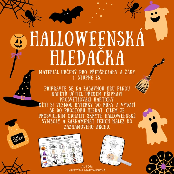 Halloweenská hledačka - Pátrací aktivita