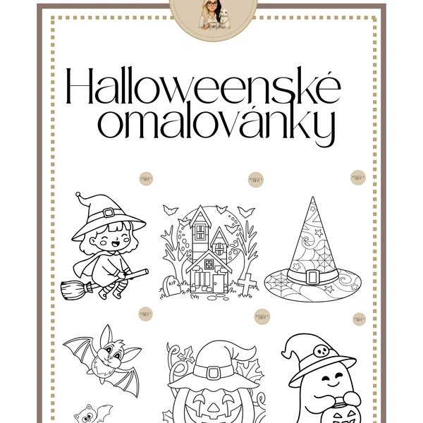 Halloweenské omalovánky