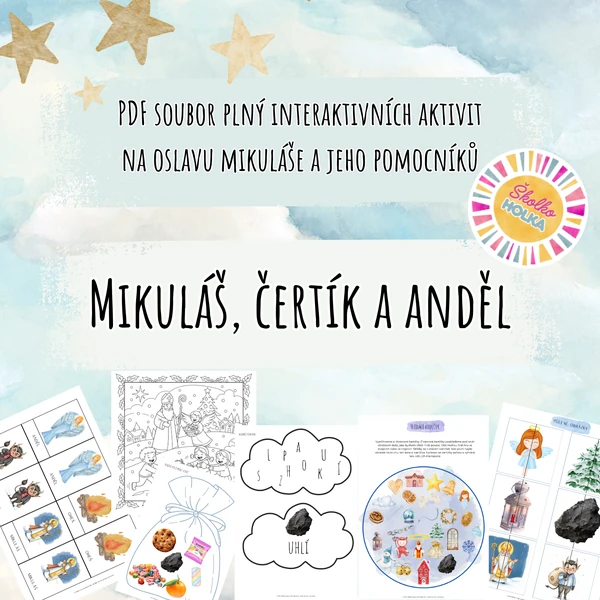 Mikuláš, čertík a anděl