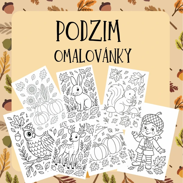 Omalovánky - Podzim