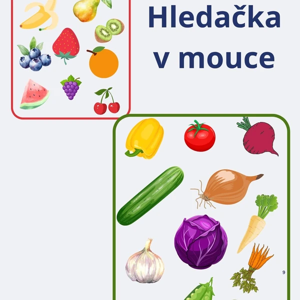 Hledačka v mouce- ovoce a zelenina