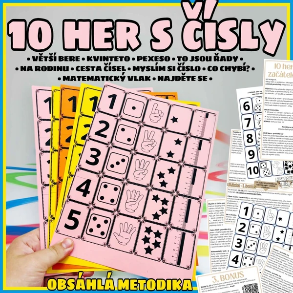 10 her s čísly na začátek první třídy