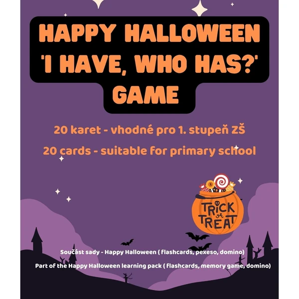 ‘I have, who has?’- Happy Halloween 