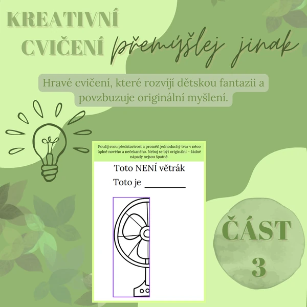 Kreativní cvičení - přemýšlej jinak 3 (think outside the box)