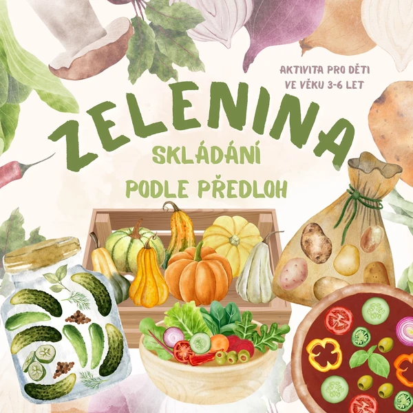 Zelenina - skládání podle předloh