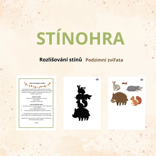 Podzimní stíny Zvířata