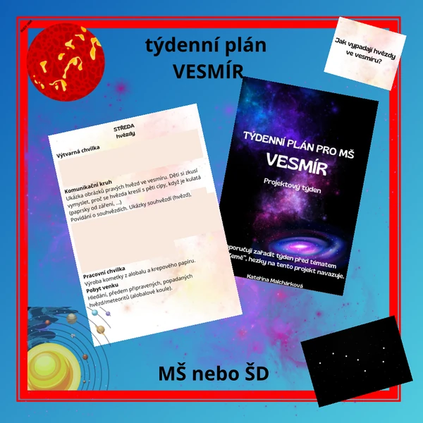 týdenní plán VESMÍR