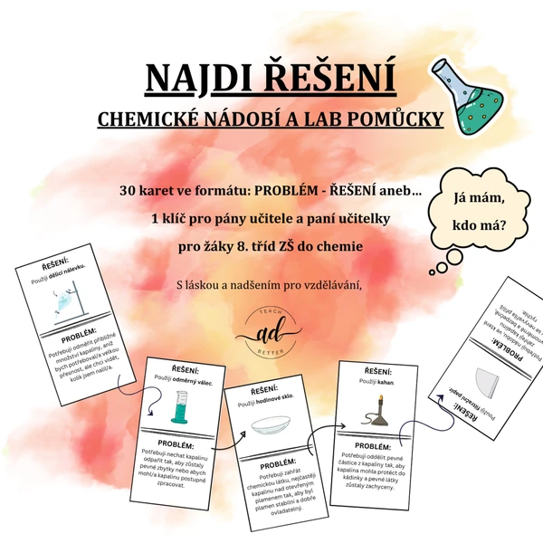 Najdi řešení - chemické nádobí