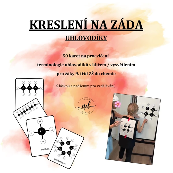 Kreslení na záda s uhlovodíky