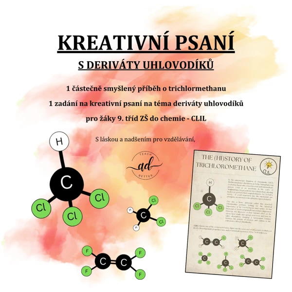 CLIL (Aj) Kreativní psaní s deriváty uhlovodíků