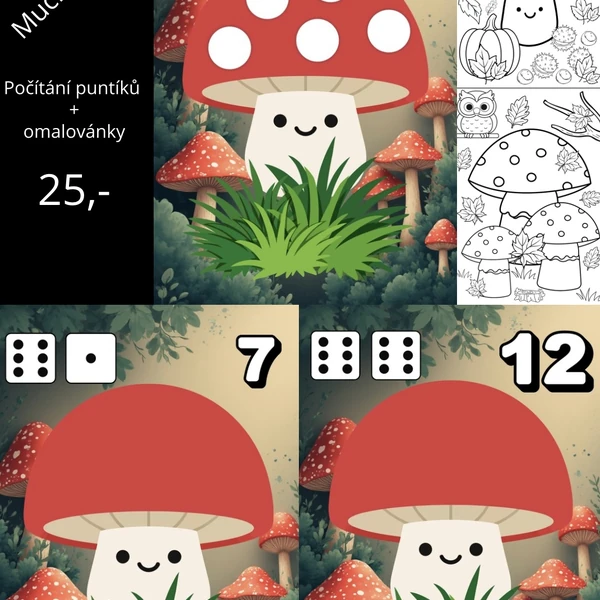 Kolik má muchomůrka puntíků?