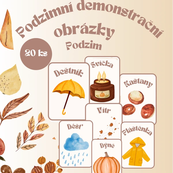 Podzim - Demonstrační obrázky 🍁🍄‍🟫