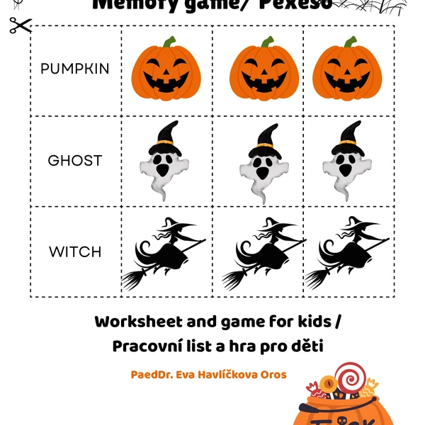 Happy Halloween Memory Game- Pexeso