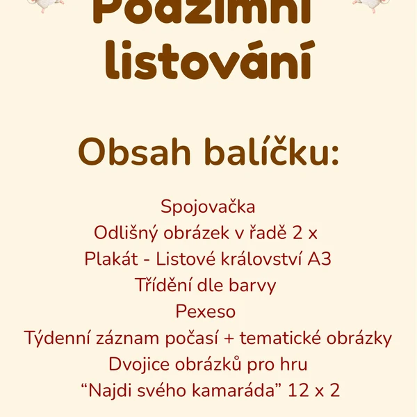 Podzimní listování