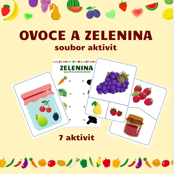soubor aktivit: OVOCE A ZELENINA