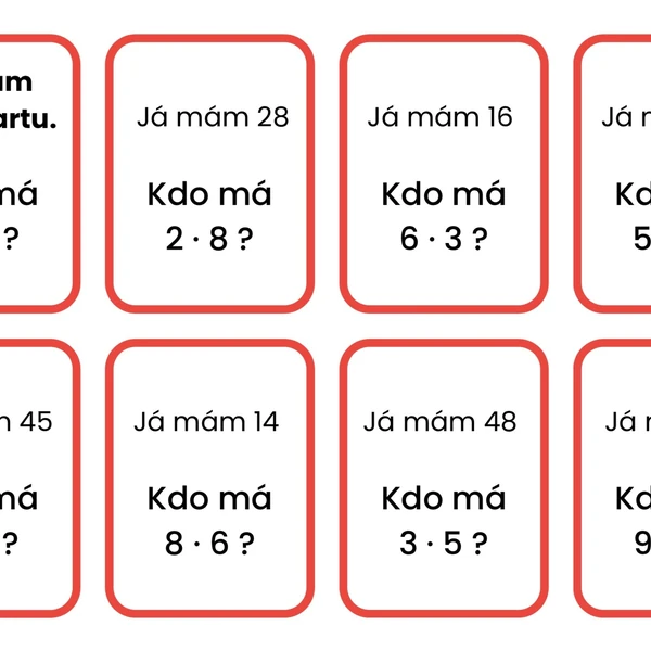 Já mám…, kdo má…? (malá násobilka)