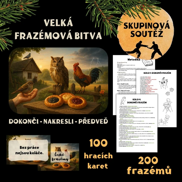 Velká frazémová bitva - týmová soutěž