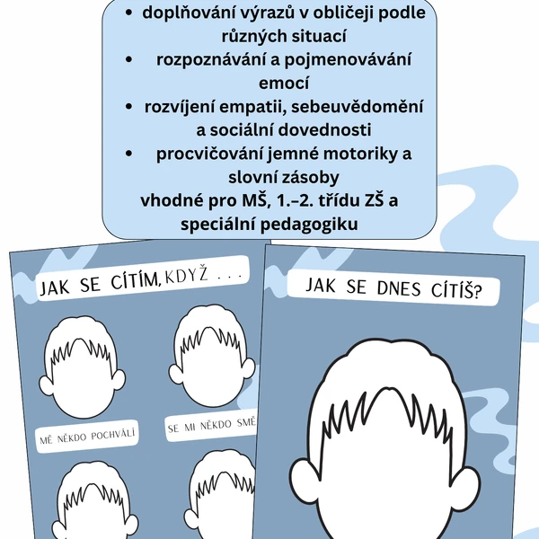 Jak se cítím, když… – pracovní listy pro rozvoj emocí a empatie