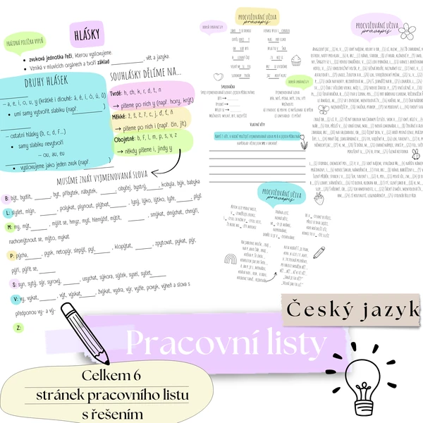 Pracovní list HLÁSKY s řešením
