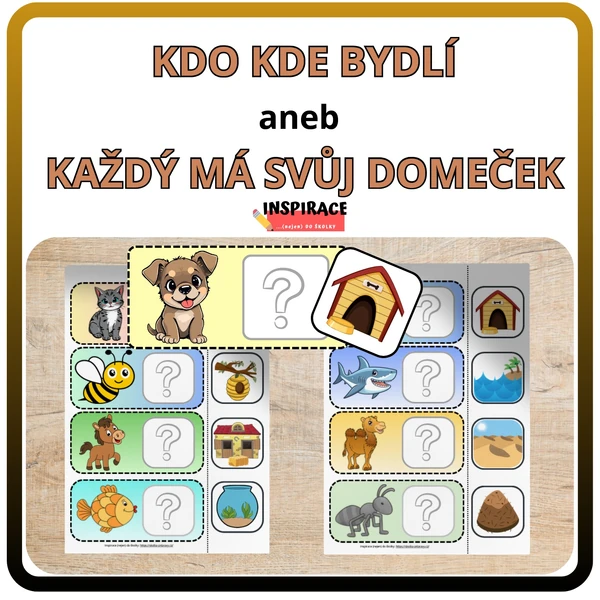 KDO KDE BYDLÍ aneb KAŽDÝ MÁ SVŮJ DOMEČEK