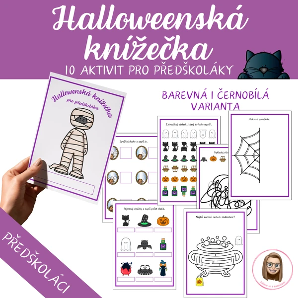 Halloweenská knížečka pro předškoláky