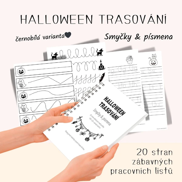Zábavné Halloween trasovací listy - tisková verze 🖤🖨