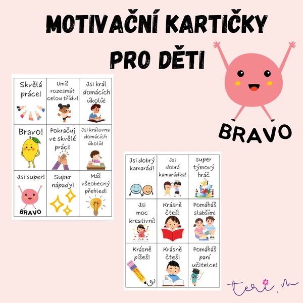 MOTIVAČNÍ KARTIČKY PRO DĚTI