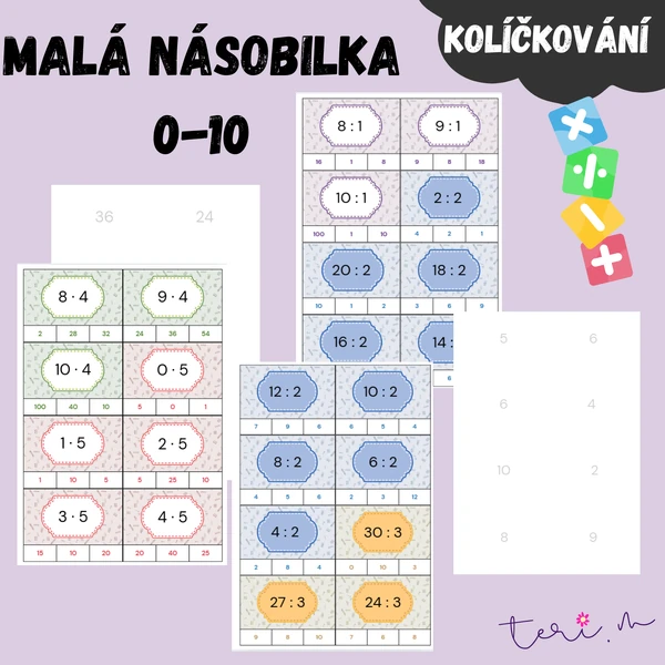 KOLÍČKOVÁNÍ - malá násobilka