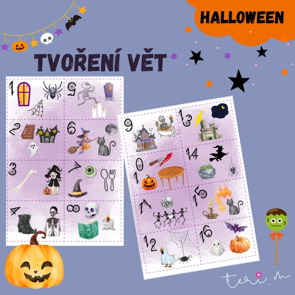 HALLOWEEN - TVOŘENÍ VĚT