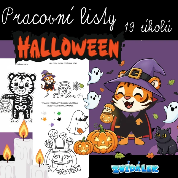 Zvídálek - Halloweenské úkoly 