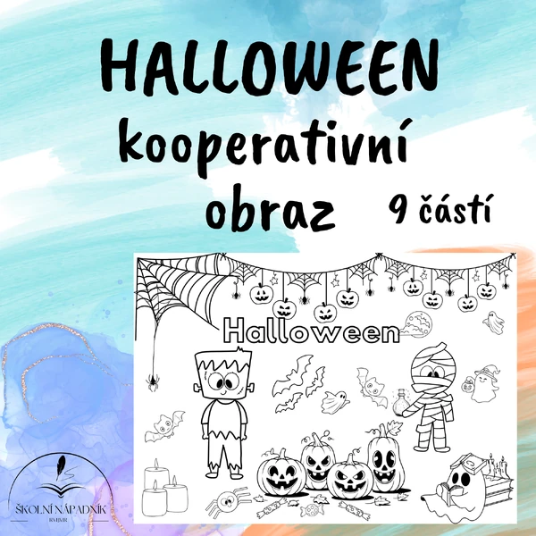KOOPERATIVNÍ OBRÁZEK - HALLOWEEN