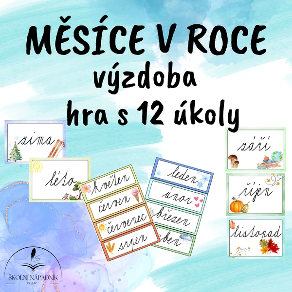 Měsíce v roce a hra s 12 úkoly