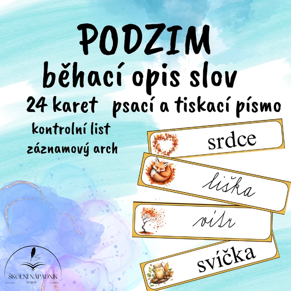 Běhací opis slov - podzim