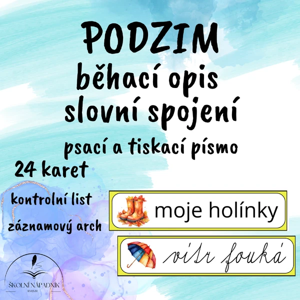 Běhací opis slovní spojení - podzim