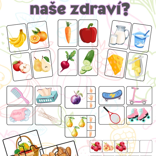 Zdravé hrátky nejen se zeleninou a ovocem – vzdělávací soubor o našem zdraví 
