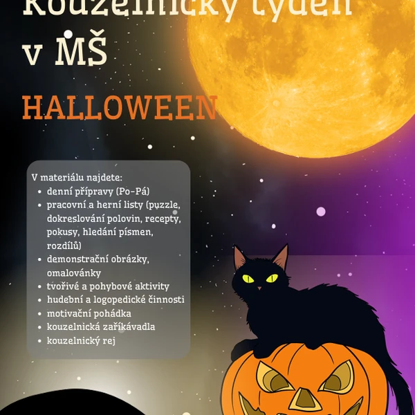HALLOWEEN, KOUZELNICKÝ TÝDEN V MŠ 🎃