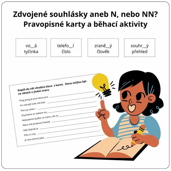 Zdvojené souhlásky aneb N nebo NN?
