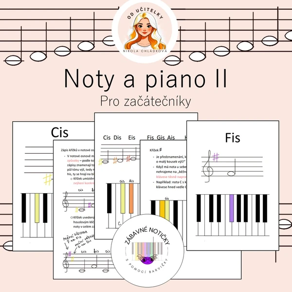 Noty a piano II - pro začátečníky 
